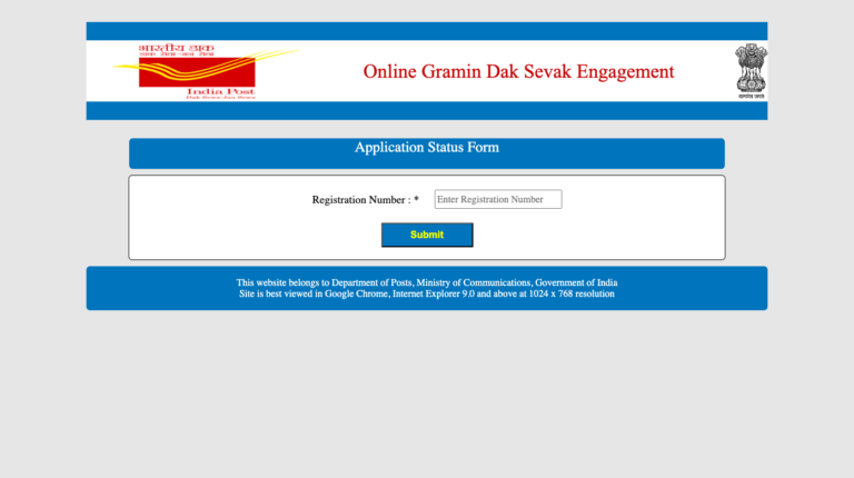 India Post GDS Application Status 2024