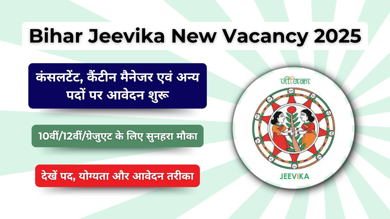 Bihar Jeevika New Vacancy 2025