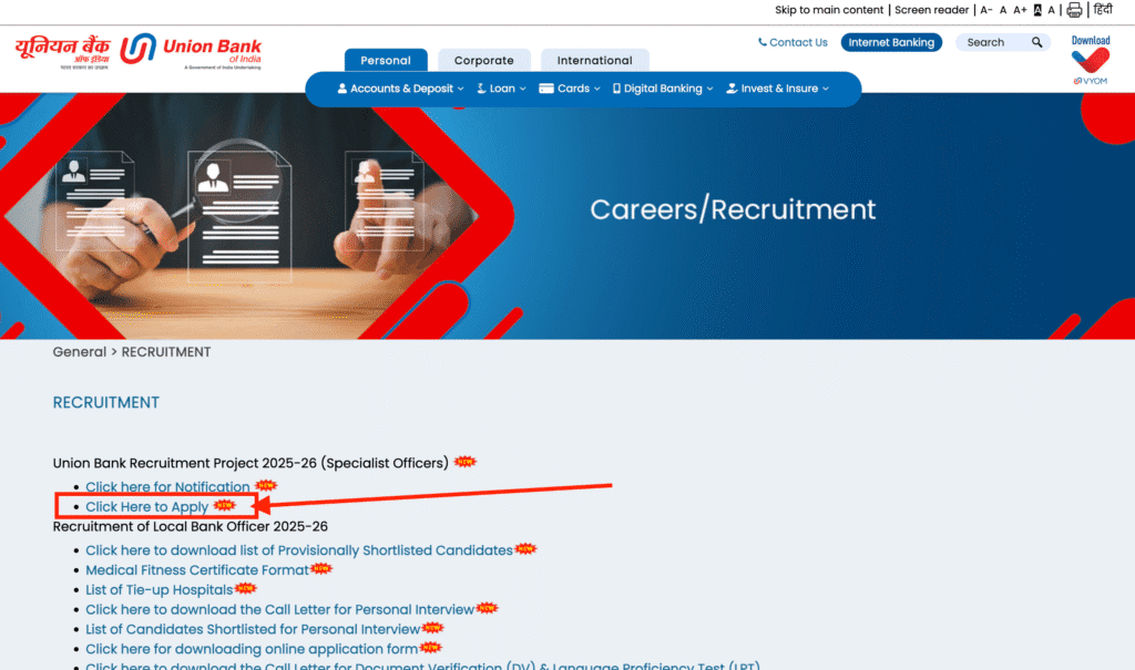 Union Bank Assistant Manager Vacancy 2025