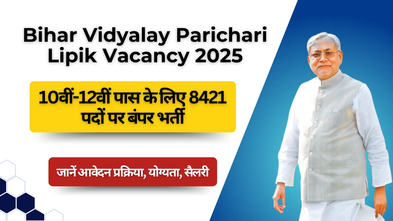 Bihar Vidyalay Parichari Lipik Vacancy 2025