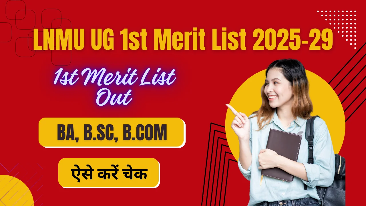 LNMU UG 1st Merit List 2025-29