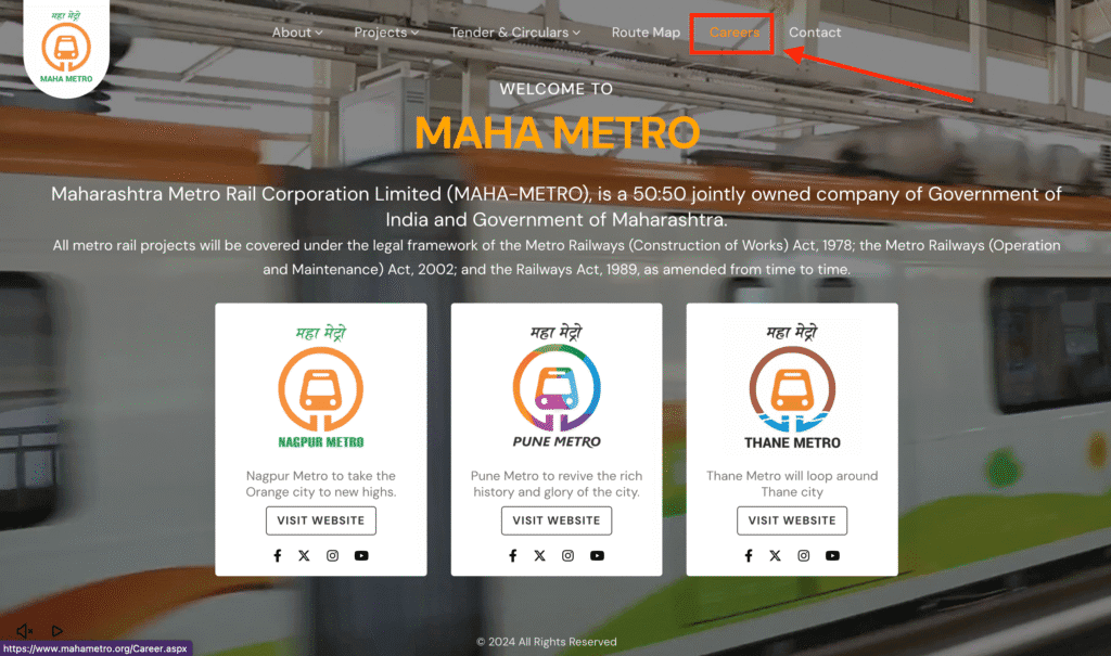 Maha Metro Online Form 2025