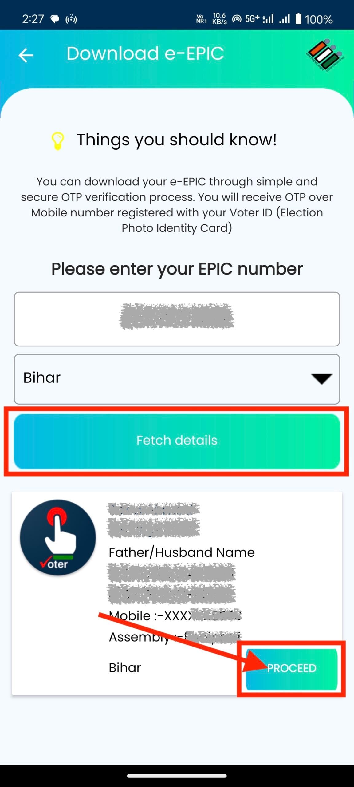 QR Code Voter ID Card Download Online