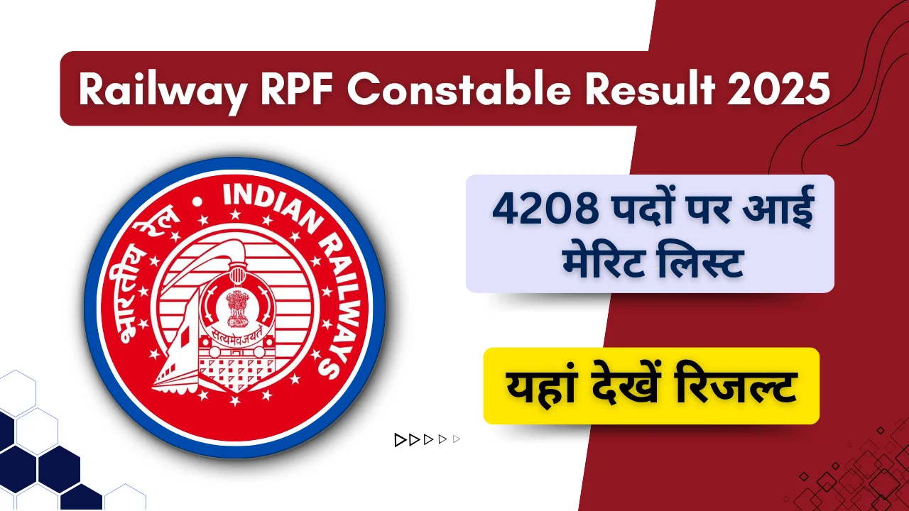Railway RPF Constable Result 2025
