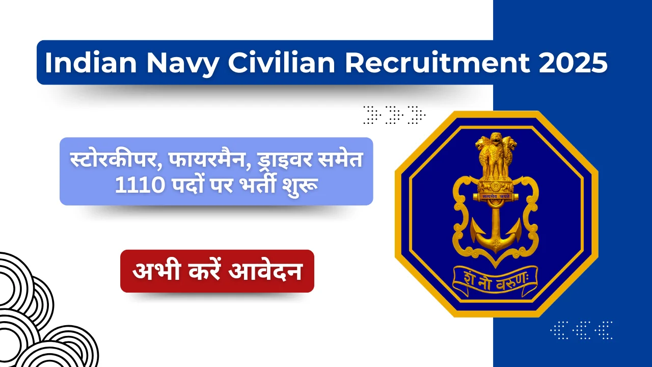 Indian Navy Civilian Recruitment 2025