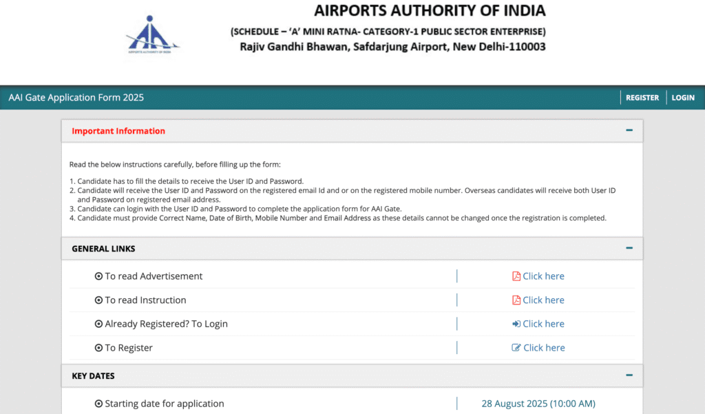 AAI Junior Executive Vacancy 2025