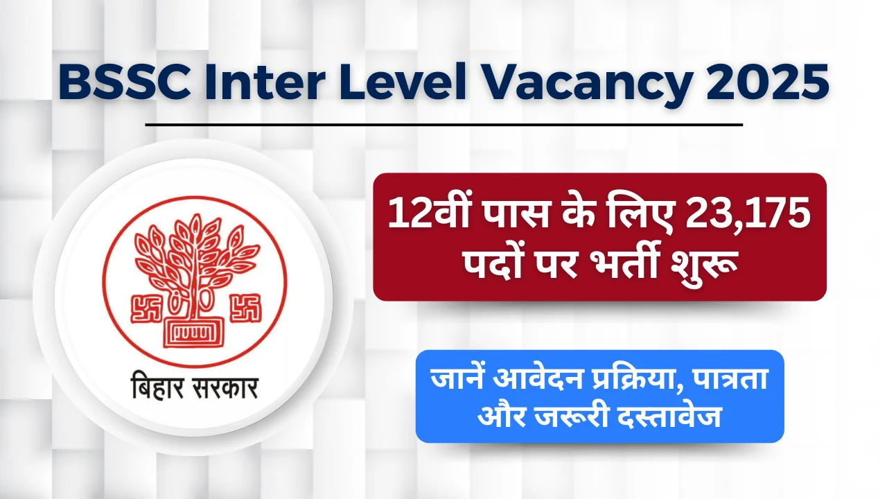 BSSC Inter Level Vacancy 2025