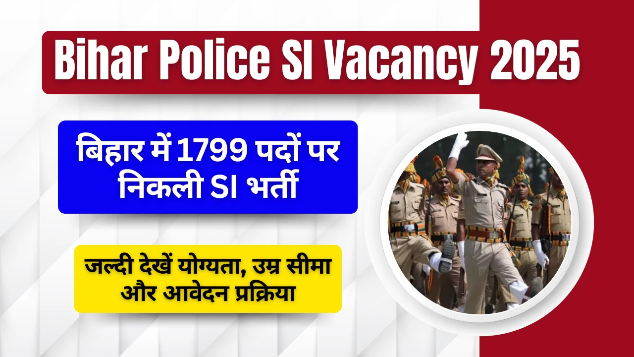 Bihar Police SI Vacancy 2025