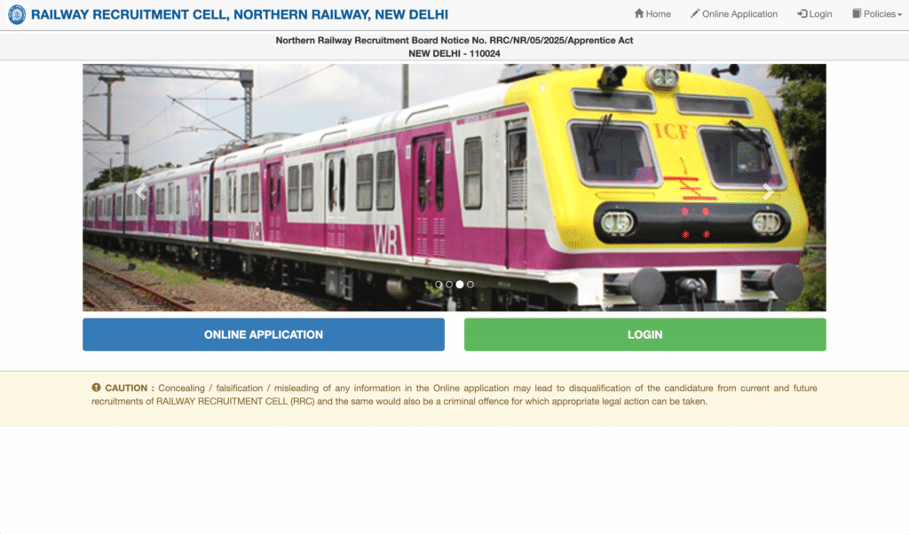 RRC NR Apprentice Recruitment 2025