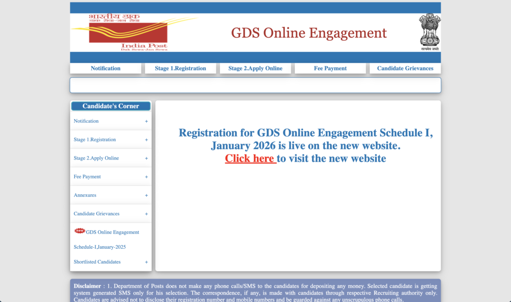 India Post GDS Recruitment 2026 Apply Online