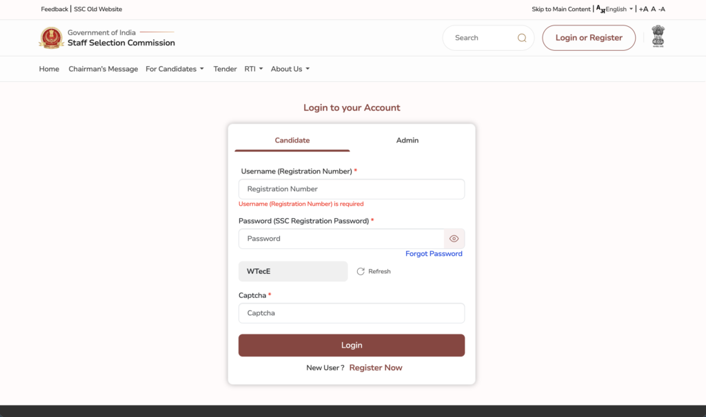 SSC MTS Admit Card 2026