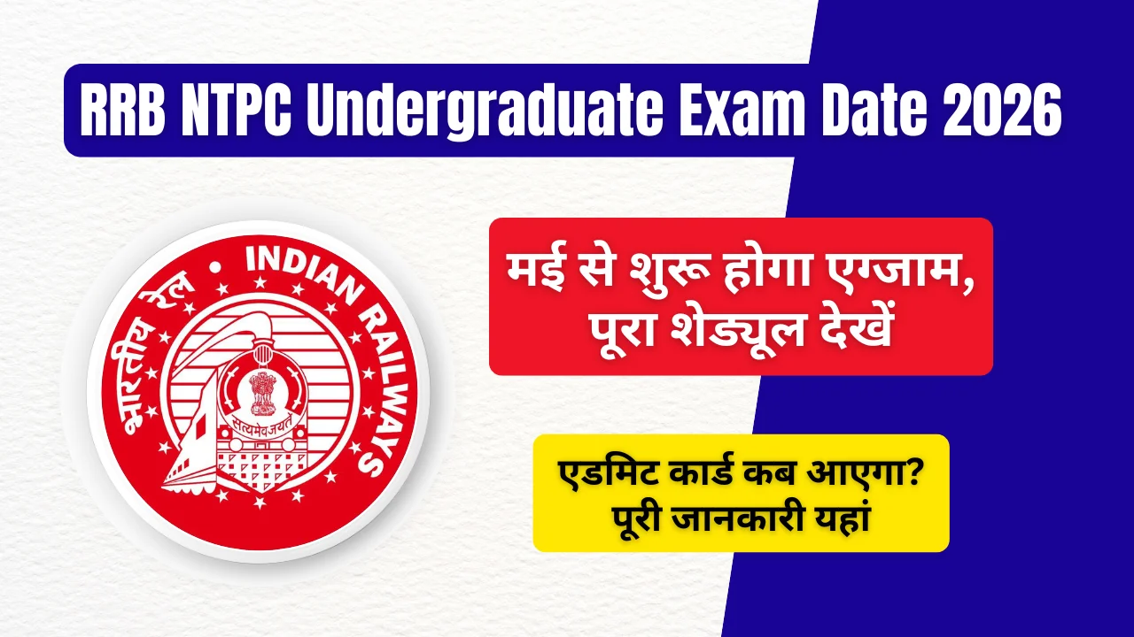 RRB NTPC Undergraduate Exam Date 2026