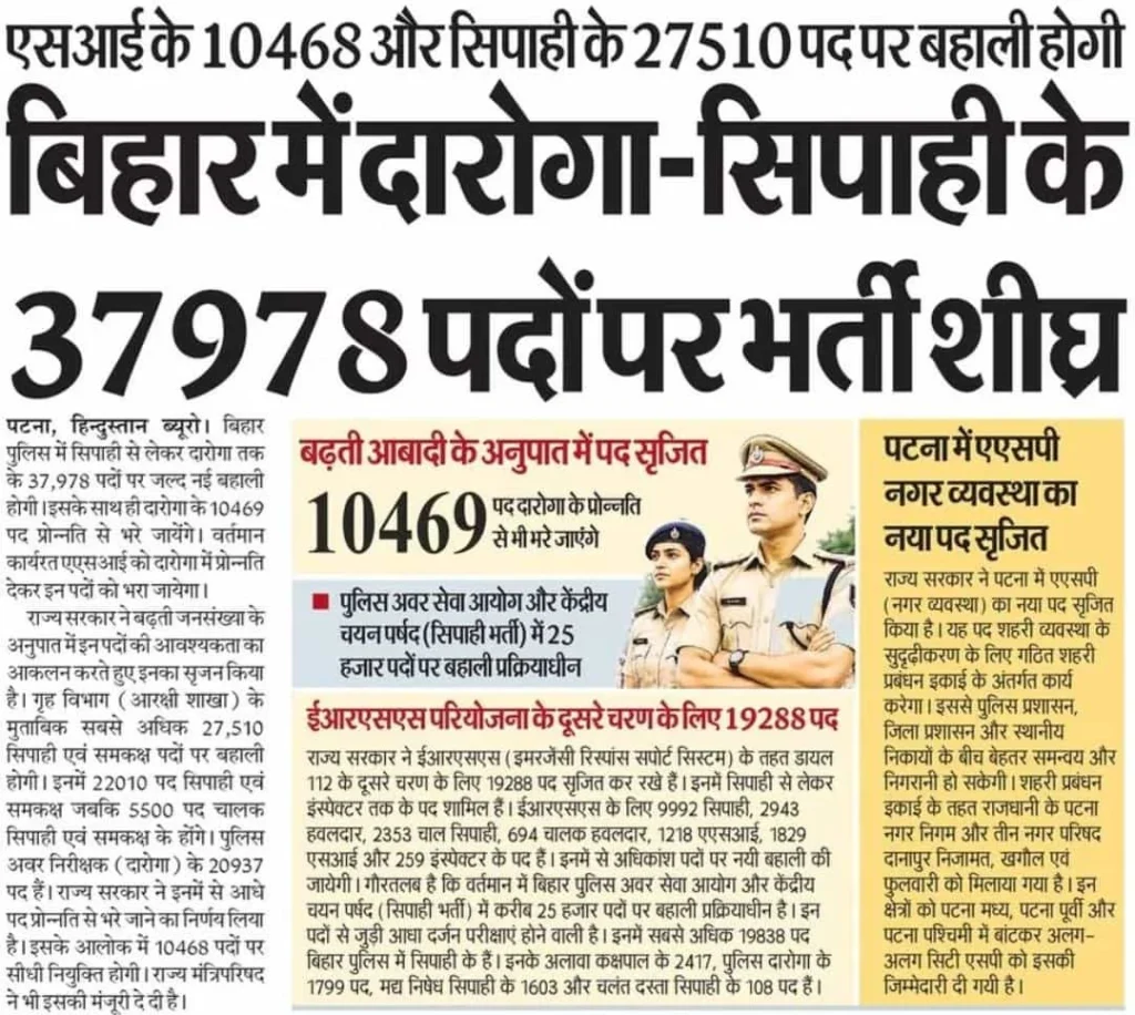 Bihar Police New Bharti 2026