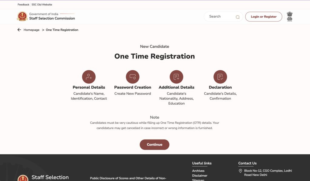 SSC CGL 2026 Apply Online