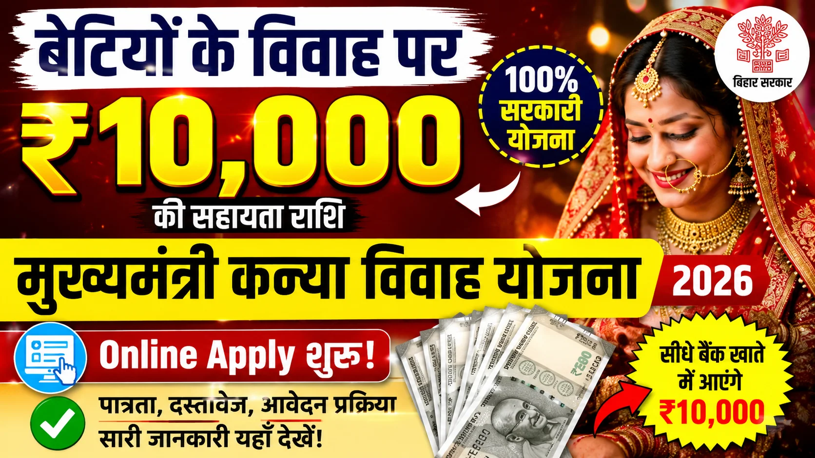 Mukhyamantri Kanya Vivah Yojana 2026