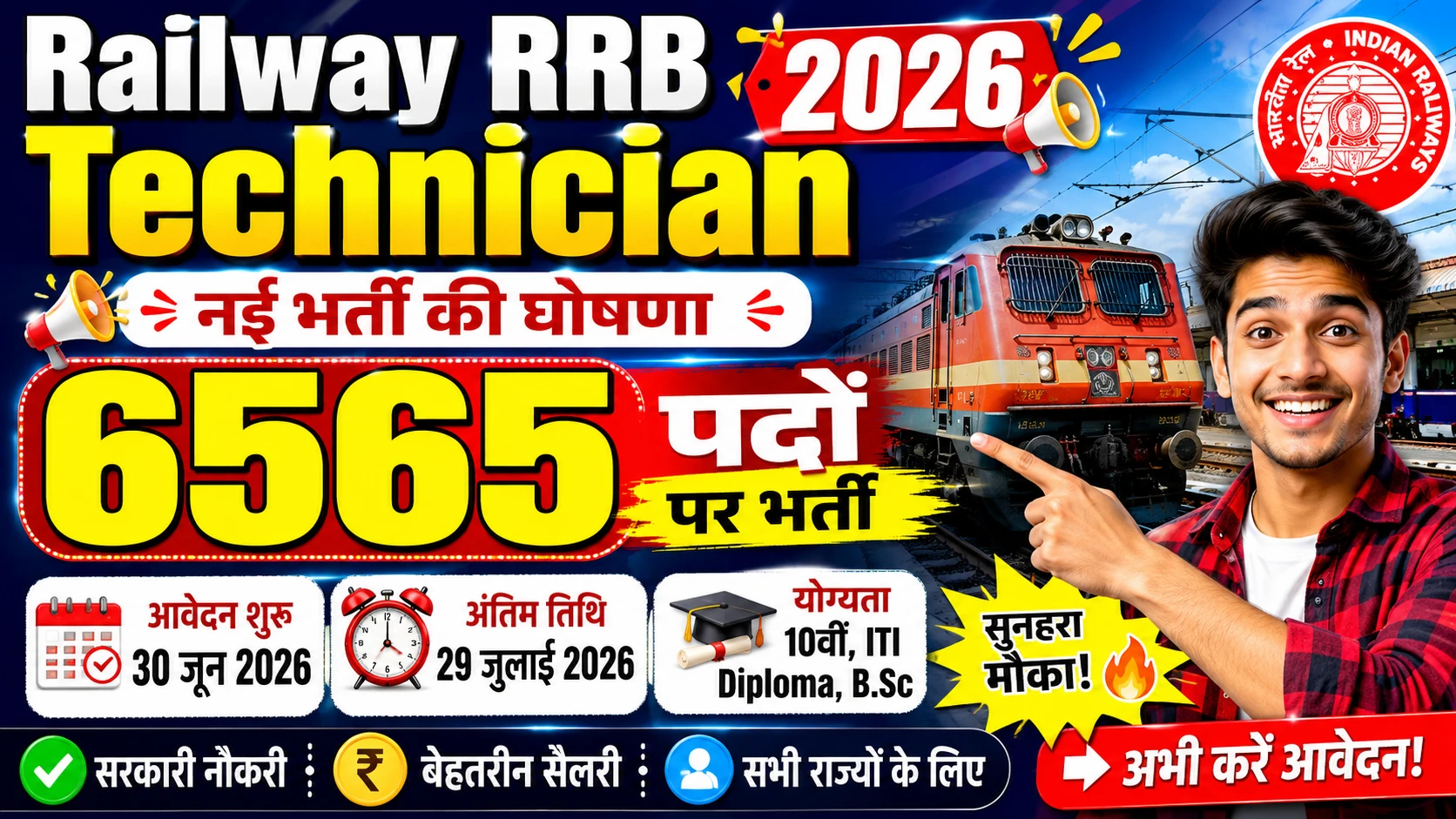 Railway RRB Technician Vacancy 2026