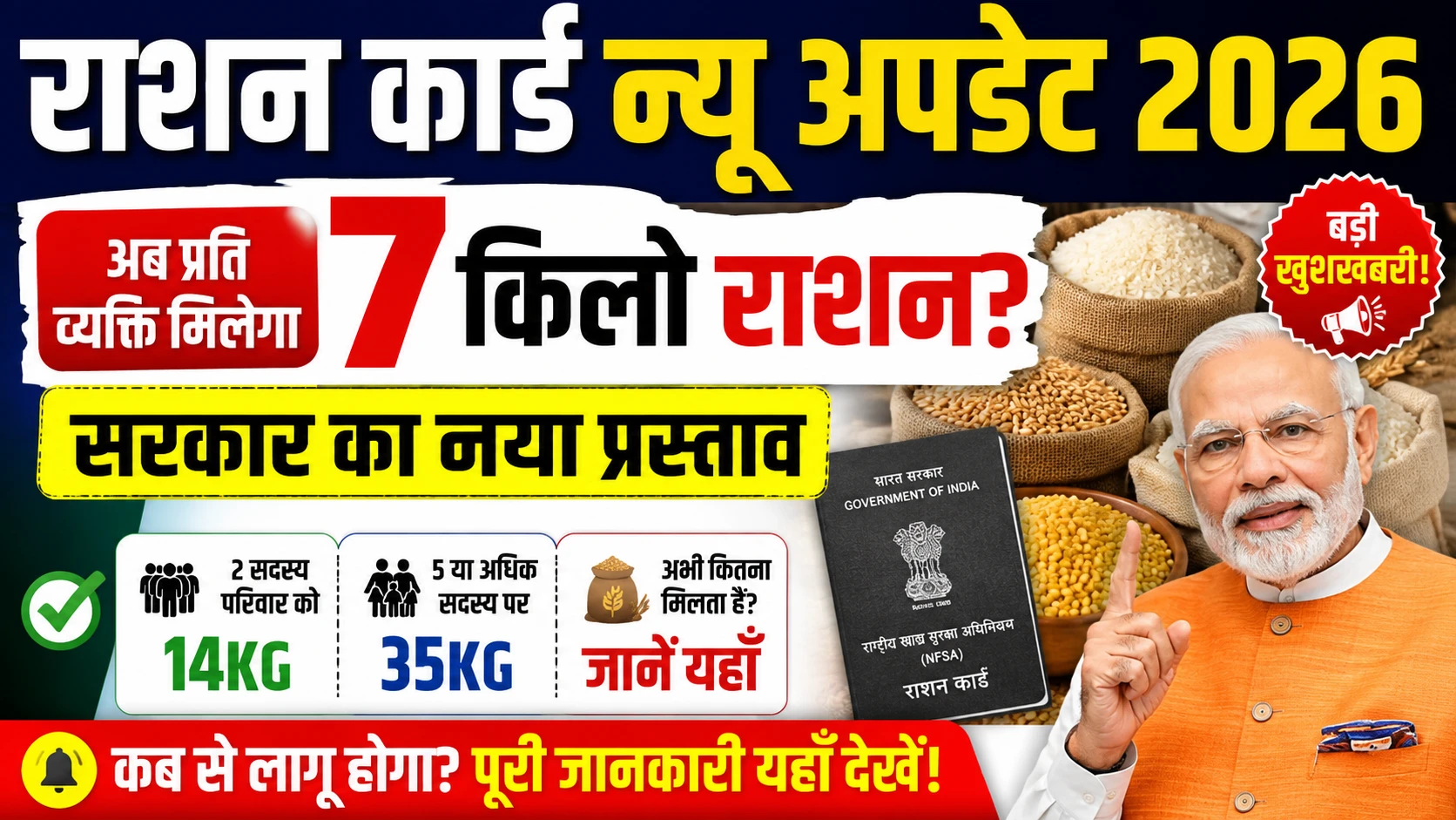 Ration Card New Update 2026