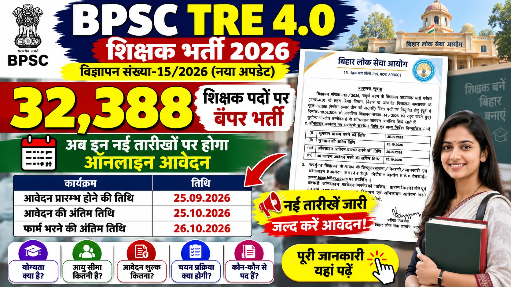 BPSC TRE 4.0 Vacancy 2026